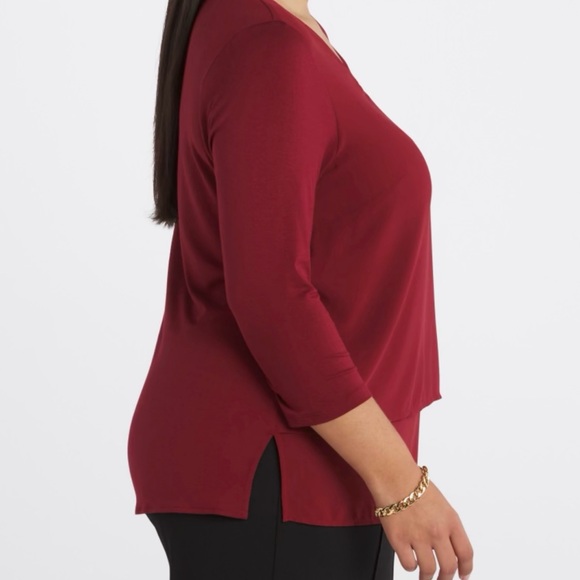 MICHAEL Michael Kors Sariya V-neck Blouse size 1X - Picture 3 of 6